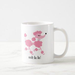 rosa pudel kaffemugg