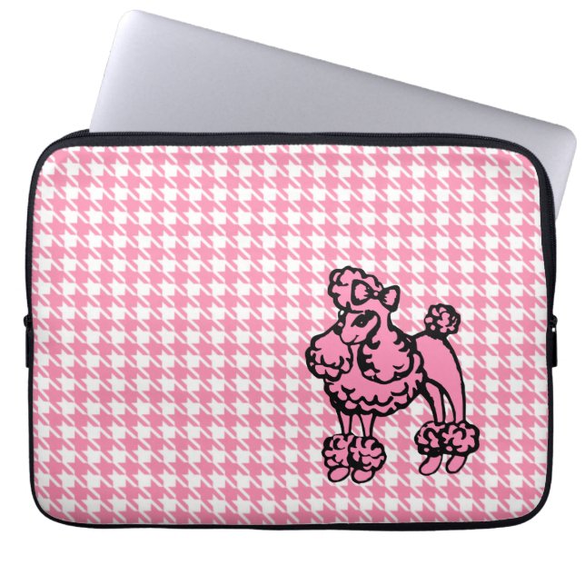 Rosa Pudel Laptop sleeve (Framsidan)