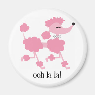 rosa pudel magnet