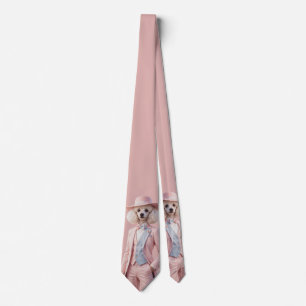 Rosa Pudel Miss Klänning Slips