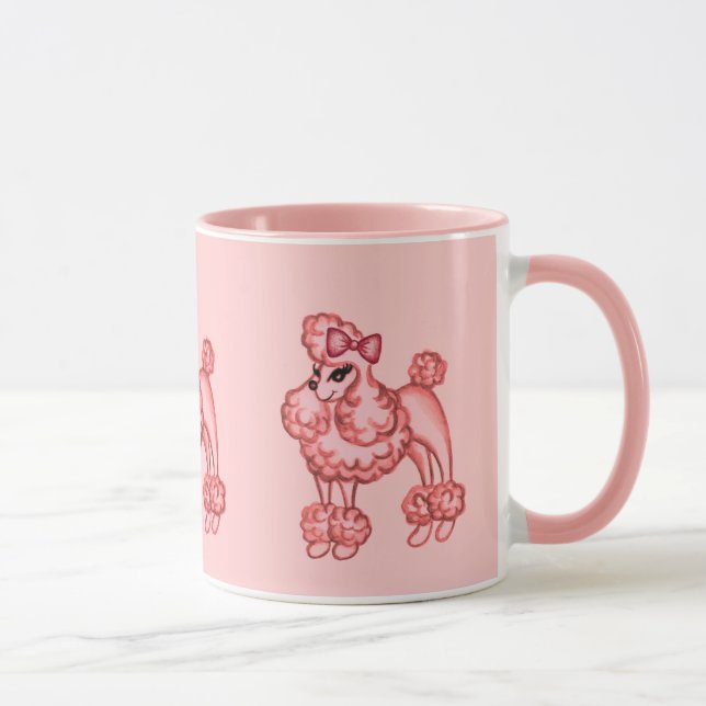 Rosa Pudel Mugg (Höger)