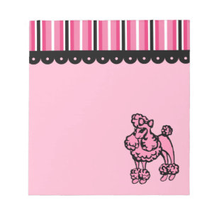Rosa Pudel Notisblock Anteckningsblock