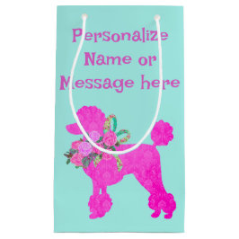 Rosa Pudel Party Personlig Gift Bag