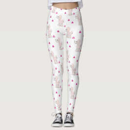 Rosa Pudel Poop leggings