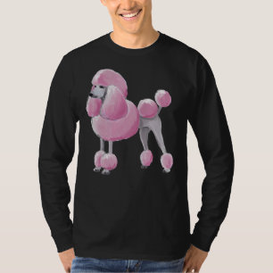 Rosa pudel t shirt