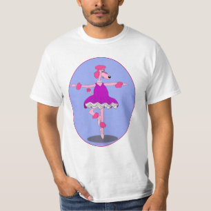 Rosa pudelBallerinaskjorta T Shirt