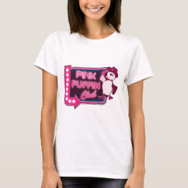 Rosa Puffin Klubb T Shirt