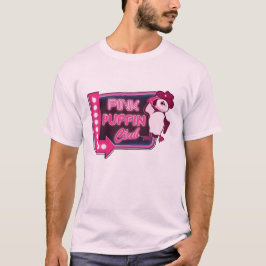 Rosa Puffin Klubb T Shirt