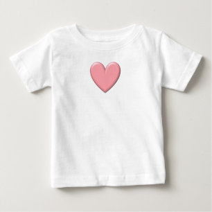 Rosa Puffy Heart T Shirt