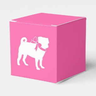 Rosa Pug Hund Temaparty Firande Presentaskar