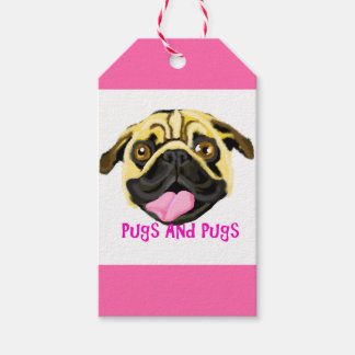 Rosa Puggs presentkortsetiketter Presentetikett