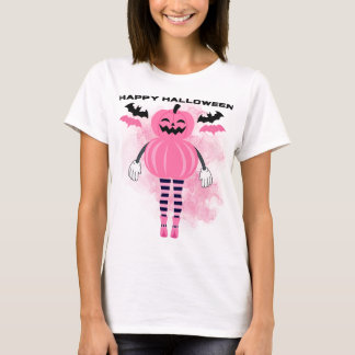 Rosa pumkin Halloween T-Shirt