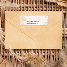 Rosa pumpa blomstergrejig baby shower