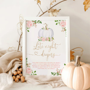 rosa pumpa Late night diaper match Poster