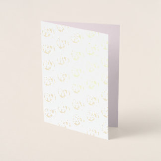 Rosa pumpa med svart band folierat kort