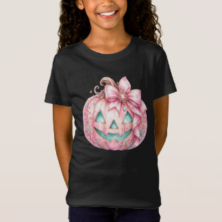 “Rosa pumpa” Söt Halloween T-shirt