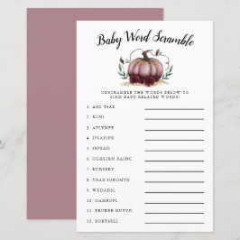 Rosa Pumpkin Baby Ord Scramble Game