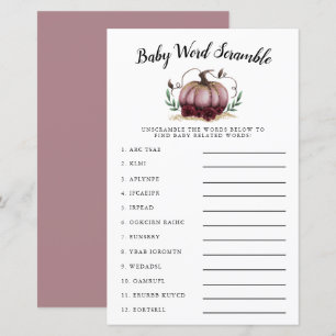 Rosa Pumpkin Baby Ord Scramble Game