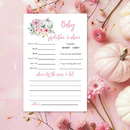 Rosa Pumpkin Baby Predence and Advice Game