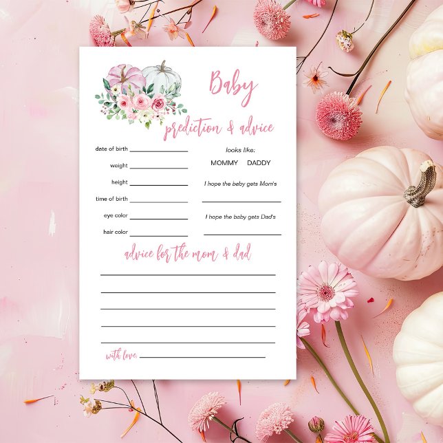 Rosa Pumpkin Baby Predence and Advice Game (Skapare uppladdad)