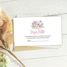Rosa Pumpkin Baby Shower Diaper Raffle