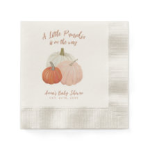 Rosa Pumpkin Baby Shower Napkins