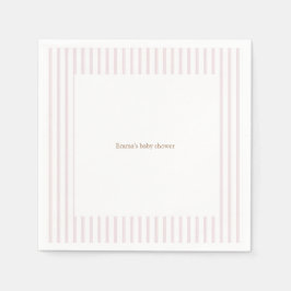 Rosa Pumpkin Baby Shower Party Napkins Pappersservett