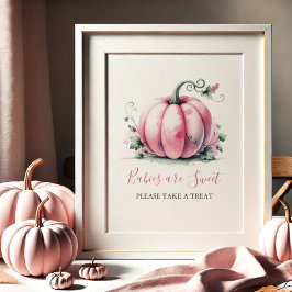 Rosa Pumpkin Baby Shower Poster