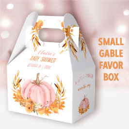 Rosa Pumpkin Fall Girl Baby Shower Favbox Presentaskar