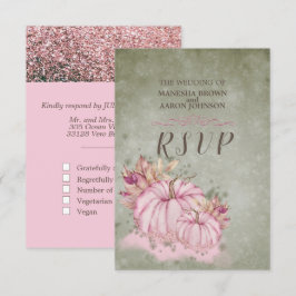ROSA Pumpkin Fall Harvest - Bröllop OSA Card Kort