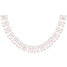 Rosa Pumpkin Födelsedagsfest Banner