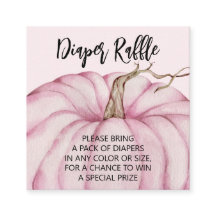 Rosa Pumpkin Girl Baby Diaper Raffle