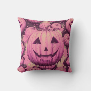 Rosa Pumpkin Halloween Kudde