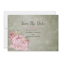 ROSA Pumpkin Harvest - Flat Save Date Card