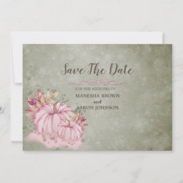 ROSA Pumpkin Harvest - Flat Save Date Card Spara Datumet