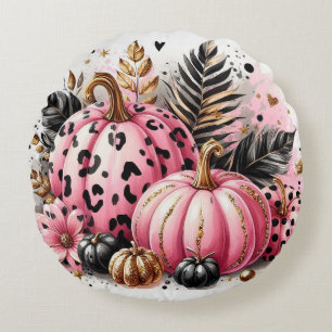 Rosa Pumpkin Maximalist Rund Kudde
