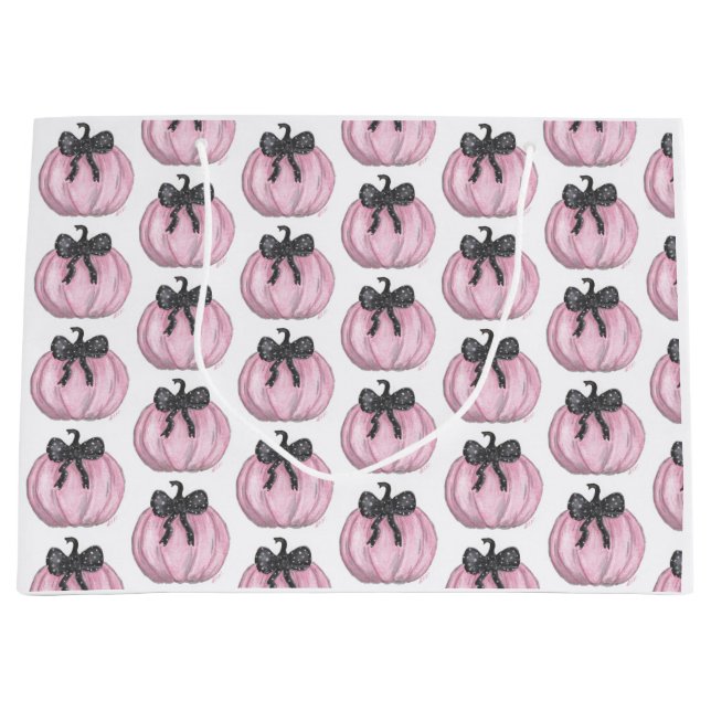 Rosa Pumpkin med svart båge (Framsidan)