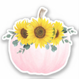 Rosa Pumpkin och Solros Klistermärken