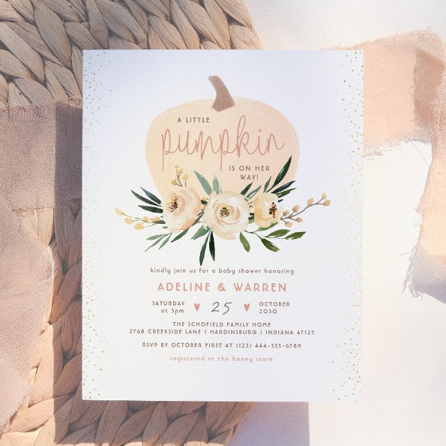Rosa Pumpkin Par Baby Shower Rosa Guld Budget (Skapare uppladdad)
