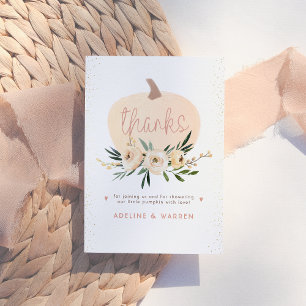 Rosa Pumpkin Par Baby Shower Rosa Guld Tack