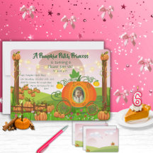 Rosa Pumpkin Patch Princess Girl Girl's Birthday I