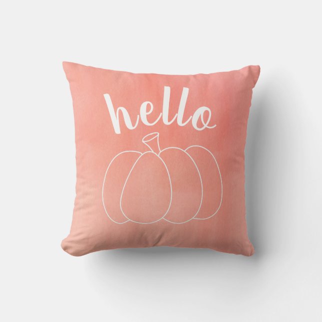 Rosa Pumpkin Pillow Kudde (Framsida)