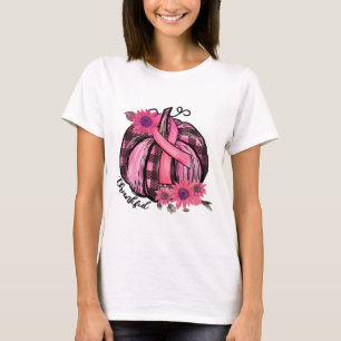 Rosa Pumpkin Solros Breast Cancer Awareness Gif T Shirt