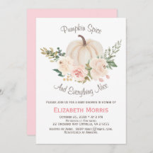 Rosa Pumpkin Spice Blommigt