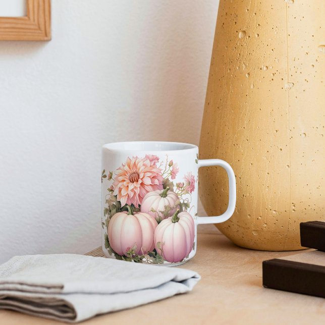 Rosa Pumpkins & Dragonflies Mugg (Skapare uppladdad)