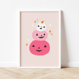 Rosa Pumpkins Halloween Poster