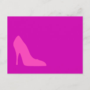 Rosa pumps vykort