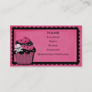 rosa punk_cupcakevisitkort visitkort