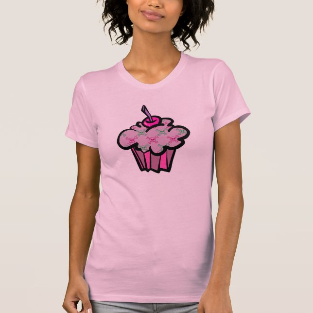 rosa punk, korsbenskorpor t-shirt (Framsida)