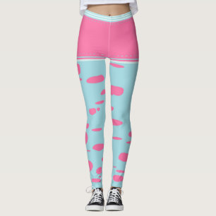rosa punkter leggings